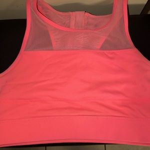 Zyia Sports Bra sheer on top Large